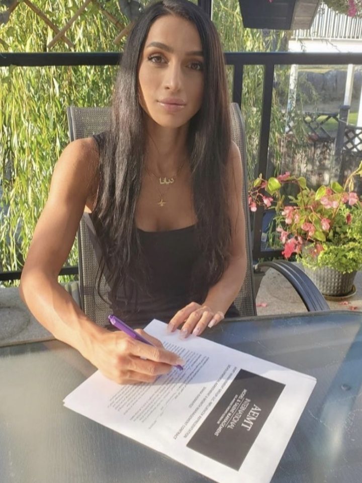 alliance entertainment aemt management signs international kurdish model & fitness influencer diana kay